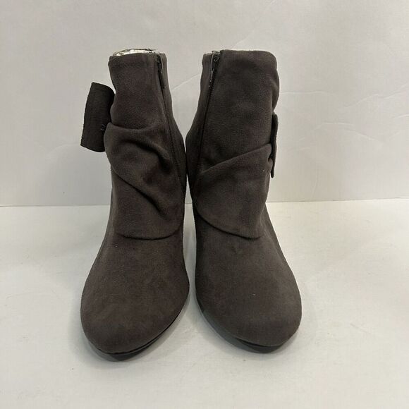 Apt.9 Women’s Size 7.5M Media Grey Zip High Heel Ankle Boots - Picture 2 of 8